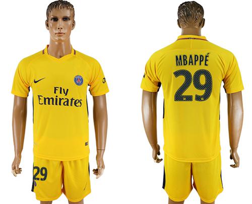 Paris Saint-Germain #29 Mbappe Away Soccer Club Jersey Paris Saint-Germain #29 Mbappe Away Soccer Club Jersey