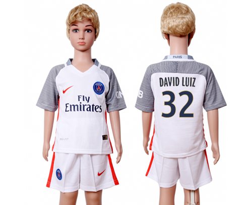 Paris Saint-Germain #32 David Luiz SEC Away Kid Soccer Club Jersey Paris Saint-Germain #32 David Luiz SEC Away Kid Soccer Club Jersey