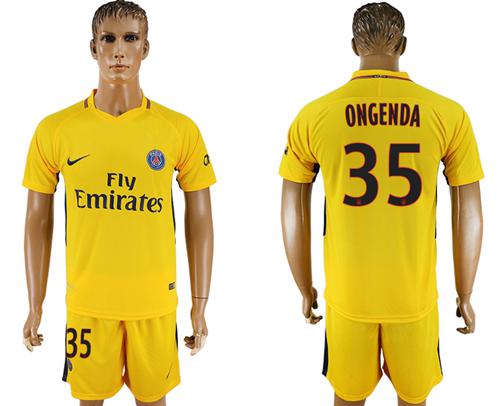 Paris Saint-Germain #35 Ongenda Away Soccer Club Jersey Paris Saint-Germain #35 Ongenda Away Soccer Club Jersey