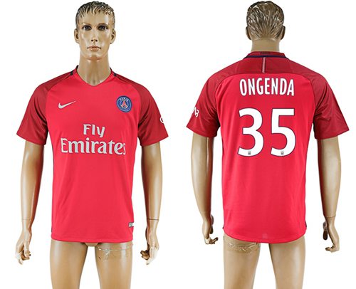 Paris Saint-Germain #35 Ongenda Red Soccer Club Jersey