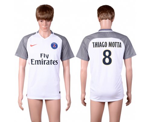 Paris Saint-Germain #8 Thiago Motta Away Soccer Club Jersey Paris Saint-Germain #8 Thiago Motta Away Soccer Club Jersey