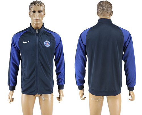 Paris Saint Germain Soccer Jackets Dark Blue Paris Saint Germain Soccer Jackets Dark Blue