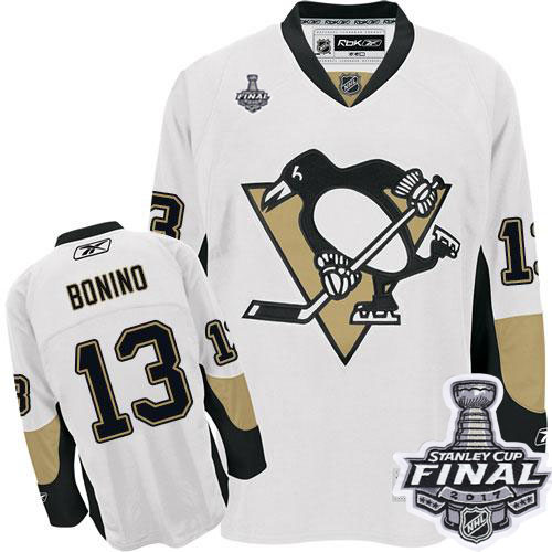 Penguins #13 Nick Bonino White 2017 Stanley Cup Final Patch Stitched NHL Jersey Penguins #13 Nick Bonino White 2017 Stanley Cup Final Patch Stitched NHL Jersey