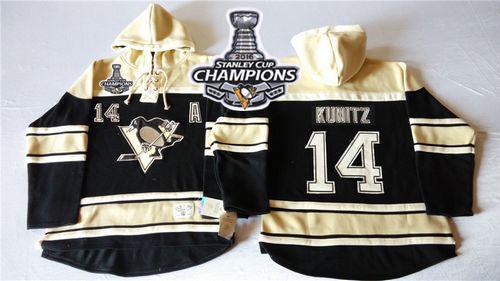 Penguins #14 Chris Kunitz Black Sawyer Hooded Sweatshirt 2016 Stanley Cup Champions Stitched NHL Jersey Penguins #14 Chris Kunitz Black Sawyer Hooded Sweatshirt 2016 Stanley Cup Champions Stitched NHL Jersey