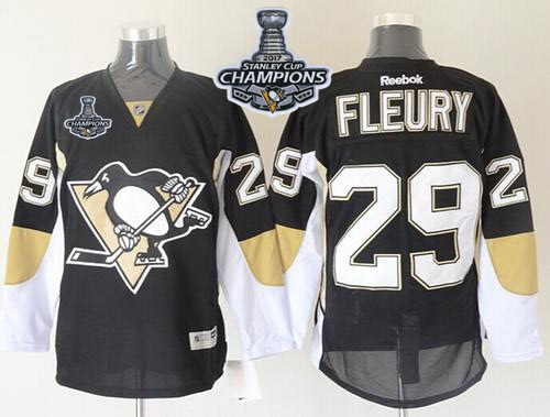 Penguins #29 Andre Fleury Black 2017 Stanley Cup Finals Champions Stitched NHL Jersey Penguins #29 Andre Fleury Black 2017 Stanley Cup Finals Champions Stitched NHL Jersey