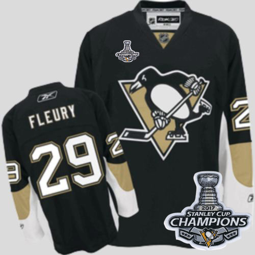 Penguins #29 Andre Fleury Black 2017 Stanley Cup Finals Champions Stitched Youth NHL Jersey Penguins #29 Andre Fleury Black 2017 Stanley Cup Finals Champions Stitched Youth NHL Jersey