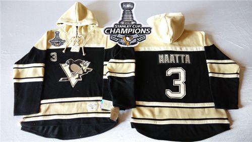 Penguins #3 Olli Maatta Black Sawyer Hooded Sweatshirt 2016 Stanley Cup Champions Stitched NHL Jersey Penguins #3 Olli Maatta Black Sawyer Hooded Sweatshirt 2016 Stanley Cup Champions Stitched NHL Jersey