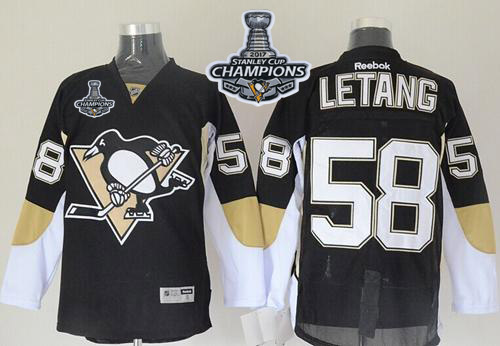 Penguins #58 Kris Letang Black 2017 Stanley Cup Finals Champions Stitched NHL Jersey Penguins #58 Kris Letang Black 2017 Stanley Cup Finals Champions Stitched NHL Jersey