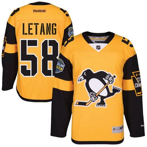 Penguins #58 Kris Letang Gold 2017 Stadium Series Stitched NHL Jersey Penguins #58 Kris Letang Gold 2017 Stadium Series Stitched NHL Jersey