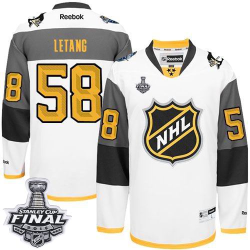 Penguins #58 Kris Letang White 2016 All Star Stanley Cup Final Patch Stitched NHL Jersey Penguins #58 Kris Letang White 2016 All Star Stanley Cup Final Patch Stitched NHL Jersey