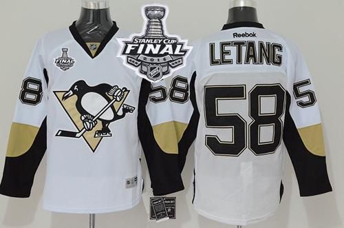 Penguins #58 Kris Letang White 2016 Stanley Cup Final Patch Stitched NHL Jersey Penguins #58 Kris Letang White 2016 Stanley Cup Final Patch Stitched NHL Jersey