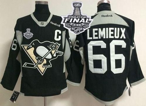 Penguins #66 Mario Lemieux Black Practice 2016 Stanley Cup Final Patch Stitched NHL Jersey Penguins #66 Mario Lemieux Black Practice 2016 Stanley Cup Final Patch Stitched NHL Jersey