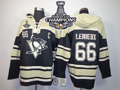 Penguins #66 Mario Lemieux Black Sawyer Hooded Sweatshirt 2016 Stanley Cup Champions Stitched NHL Jersey Penguins #66 Mario Lemieux Black Sawyer Hooded Sweatshirt 2016 Stanley Cup Champions Stitched NHL Jersey