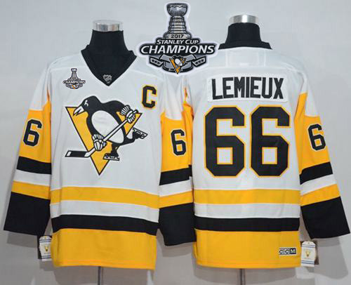 Penguins #66 Mario Lemieux White New Away 2017 Stanley Cup Finals Champions Stitched NHL Jersey Penguins #66 Mario Lemieux White New Away 2017 Stanley Cup Finals Champions Stitched NHL Jersey