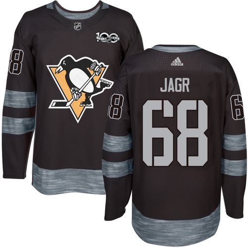 Penguins #68 Jaromir Jagr Black 1917-2017 100th Anniversary Stitched NHL Jersey Penguins #68 Jaromir Jagr Black 1917-2017 100th Anniversary Stitched NHL Jersey
