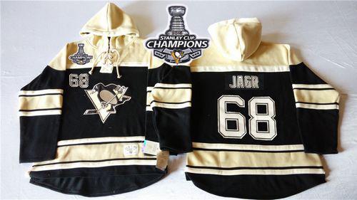 Penguins #68 Jaromir Jagr Black Sawyer Hooded Sweatshirt 2016 Stanley Cup Champions Stitched NHL Jersey Penguins #68 Jaromir Jagr Black Sawyer Hooded Sweatshirt 2016 Stanley Cup Champions Stitched NHL Jersey