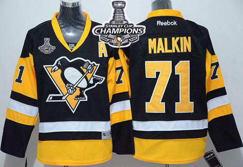 Penguins #71 Evgeni Malkin Black Alternate 2016 Stanley Cup Champions Stitched Youth NHL Jersey Penguins #71 Evgeni Malkin Black Alternate 2016 Stanley Cup Champions Stitched Youth NHL Jersey