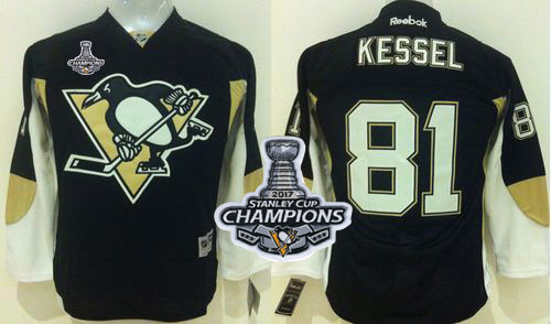 Penguins #81 Phil Kessel Black 2017 Stanley Cup Finals Champions Stitched Youth NHL Jersey Penguins #81 Phil Kessel Black 2017 Stanley Cup Finals Champions Stitched Youth NHL Jersey
