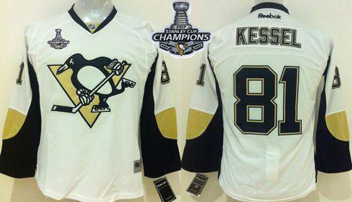 Penguins #81 Phil Kessel White 2017 Stanley Cup Finals Champions Stitched Youth NHL Jersey Penguins #81 Phil Kessel White 2017 Stanley Cup Finals Champions Stitched Youth NHL Jersey