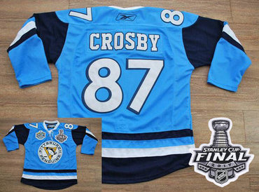 Penguins #87 Sidney Crosby Baby Blue 2011 Winter Classic Vintage 2017 Stanley Cup Final Patch Stitched NHL Jersey Penguins #87 Sidney Crosby Baby Blue 2011 Winter Classic Vintage 2017 Stanley Cup Final Patch Stitched NHL Jersey