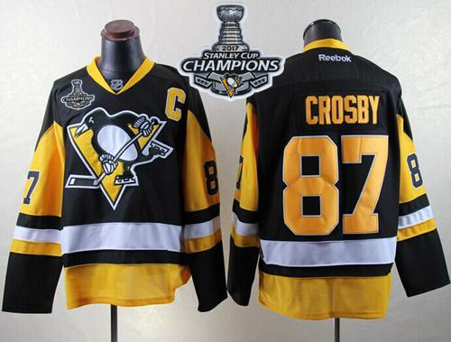 Penguins #87 Sidney Crosby Black Alternate 2017 Stanley Cup Finals Champions Stitched NHL Jersey Penguins #87 Sidney Crosby Black Alternate 2017 Stanley Cup Finals Champions Stitched NHL Jersey
