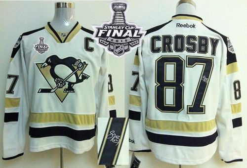 Penguins #87 Sidney Crosby White 2014 Stadium Series Autographed 2016 Stanley Cup Final Patch Stitched NHL Jersey Penguins #87 Sidney Crosby White 2014 Stadium Series Autographed 2016 Stanley Cup Final Patch Stitched NHL Jersey