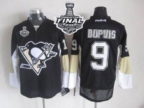 Penguins #9 Pascal Dupuis Black 2016 Stanley Cup Final Patch Stitched NHL Jersey Penguins #9 Pascal Dupuis Black 2016 Stanley Cup Final Patch Stitched NHL Jersey