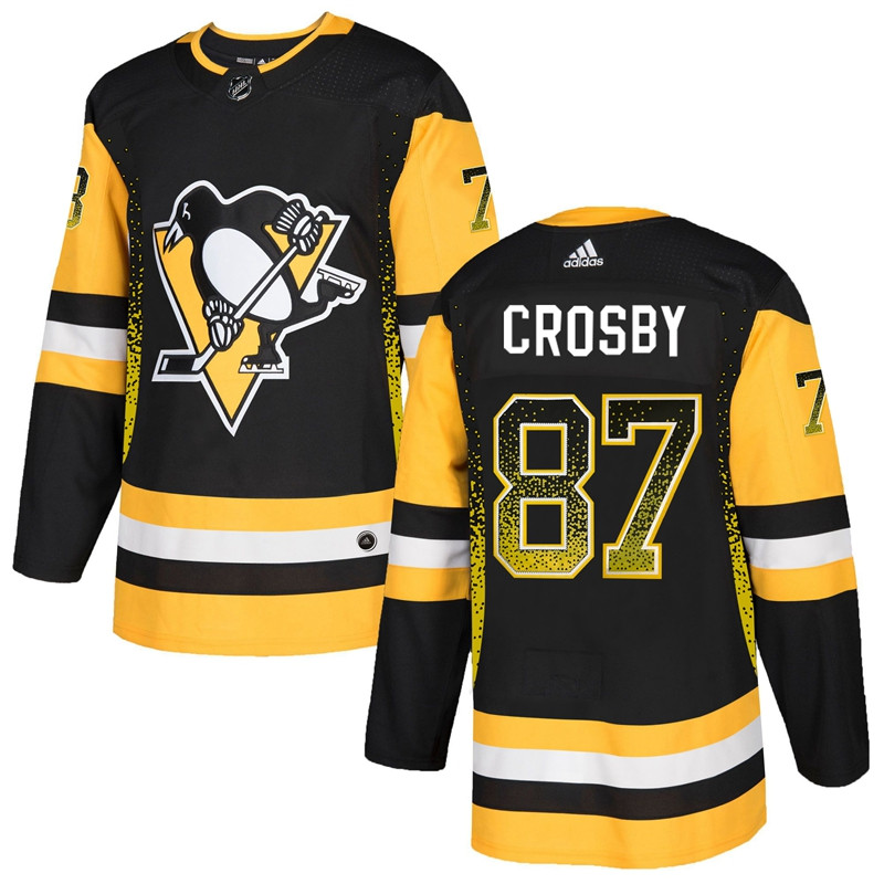 Penguins 87 Sidney Crosby Black Drift Fashion Adidas Jersey Penguins 87 Sidney Crosby Black Drift Fashion Adidas Jersey