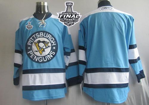 Penguins Blank Blue 2016 Stanley Cup Final Patch Stitched NHL Jersey