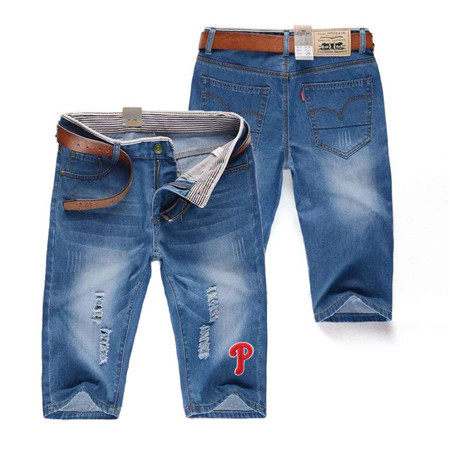 Philadelphia Phillies Team Logo Light Blue MLB Jeans