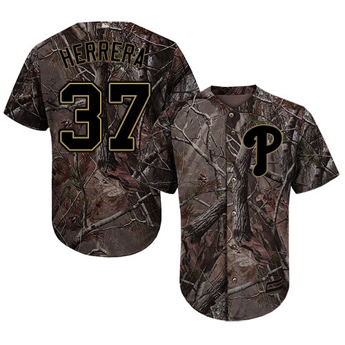 Phillies #37 Odubel Herrera Camo Realtree Collection Cool Base Stitched Baseball Jersey