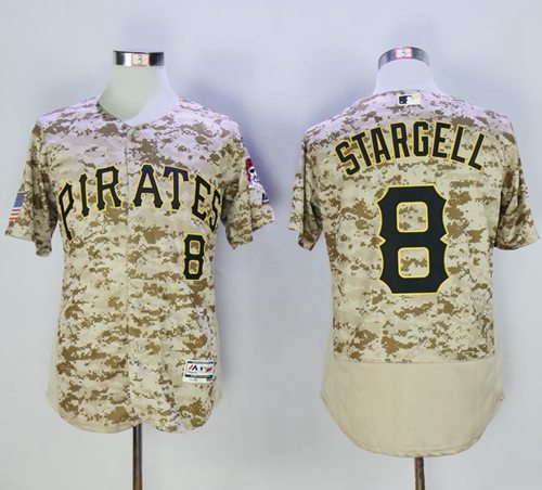 Pirates #8 Willie Stargell Camo Flexbase Authentic Collection Stitched MLB Jersey Pirates #8 Willie Stargell Camo Flexbase Authentic Collection Stitched MLB Jersey