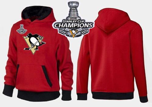 Pittsburgh Penguins Pullover 2016 Stanley Cup Champions Hoodie Red & Black Pittsburgh Penguins Pullover 2016 Stanley Cup Champions Hoodie Red & Black