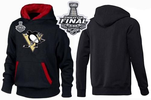 Pittsburgh Penguins Pullover Hoodie 2016 Stanley Cup Final Patch Black & Red