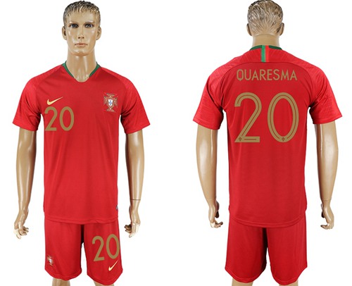 Portugal #20 Quaresma Home Soccer Country Jersey Portugal #20 Quaresma Home Soccer Country Jersey