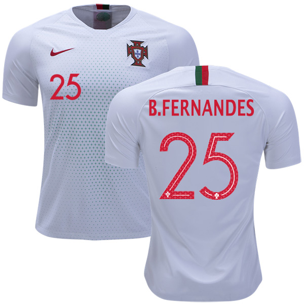 Portugal #25 B.Fernandes Away Soccer Country Jersey Portugal #25 B.Fernandes Away Soccer Country Jersey