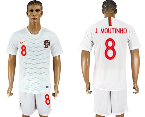 Portugal #8 J.Moutinho Away Soccer Country Jersey Portugal #8 J.Moutinho Away Soccer Country Jersey