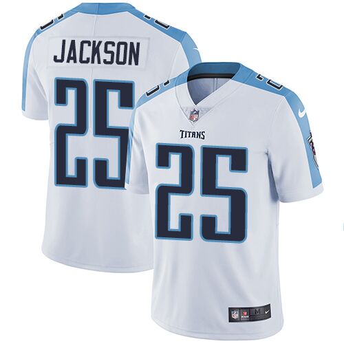 Nike Titans #25 Adoree' Jackson White Men's Stitched NFL Vapor Untouchable Limited Jersey Nike Titans #25 Adoree' Jackson White Men's Stitched NFL Vapor Untouchable Limited Jersey