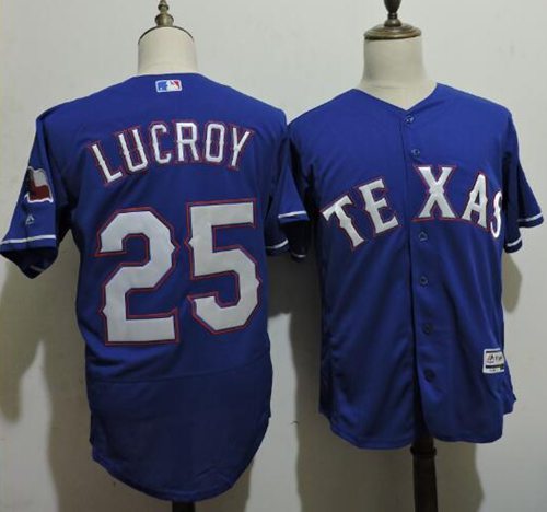 Rangers #25 Jonathan Lucroy Blue Flexbase Authentic Collection Stitched MLB Jersey Rangers #25 Jonathan Lucroy Blue Flexbase Authentic Collection Stitched MLB Jersey