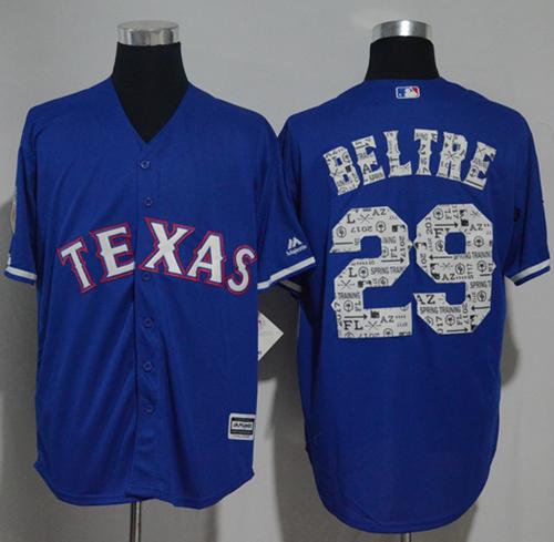Rangers #29 Adrian Beltre Blue 2017 Spring Training Cool Base Stitched MLB Jersey Rangers #29 Adrian Beltre Blue 2017 Spring Training Cool Base Stitched MLB Jersey