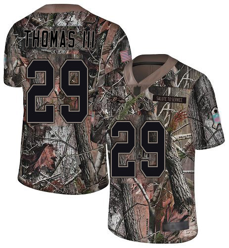 Ravens #29 Earl Thomas III Camo Men's Stitched Football Limited Rush Realtree Jersey
