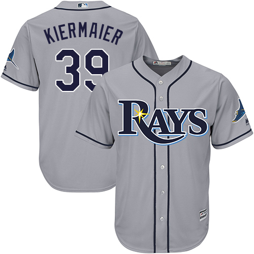 Rays #39 Kevin Kiermaier Grey New Cool Base Stitched MLB Jersey Rays #39 Kevin Kiermaier Grey New Cool Base Stitched MLB Jersey