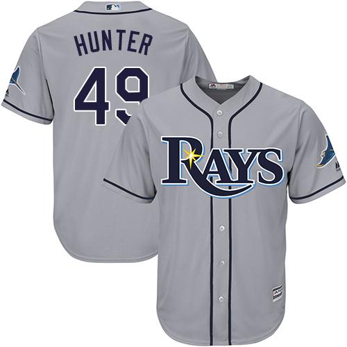 Rays #49 Tommy Hunter Grey Cool Base Stitched Youth MLB Jersey Rays #49 Tommy Hunter Grey Cool Base Stitched Youth MLB Jersey