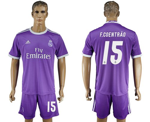 Real Madrid #15 F.Coentrao Away Soccer Club Jersey Real Madrid #15 F.Coentrao Away Soccer Club Jersey