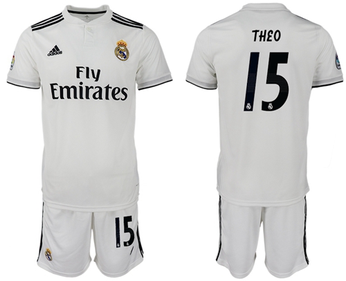 Real Madrid #15 Theo White Home Soccer Club Jersey Real Madrid #15 Theo White Home Soccer Club Jersey