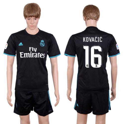 Real Madrid #16 Kovacic Away Soccer Club Jersey Real Madrid #16 Kovacic Away Soccer Club Jersey