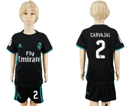 Real Madrid #2 Carvajal Away Kid Soccer Club Jersey Real Madrid #2 Carvajal Away Kid Soccer Club Jersey