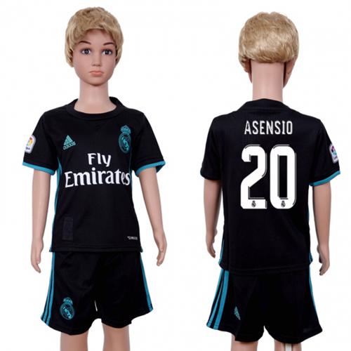 Real Madrid #20 Asensio Away Kid Soccer Club Jersey Real Madrid #20 Asensio Away Kid Soccer Club Jersey