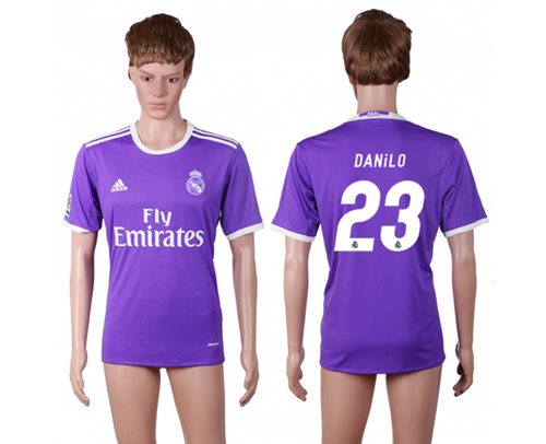 Real Madrid #23 Danilo Away Soccer Club Jersey