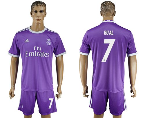 Real Madrid #7 Rual Away Soccer Club Jersey Real Madrid #7 Rual Away Soccer Club Jersey